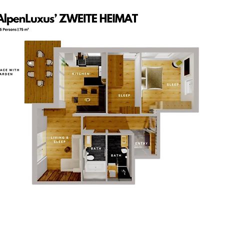 Zweite Heimat - Garden & Underground Parking Space By Alpenluxus Appartements Fügen Exterior foto